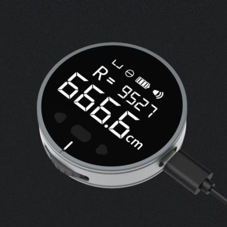 LCD screen lithium battery long endurance USB charging electronic ruler
