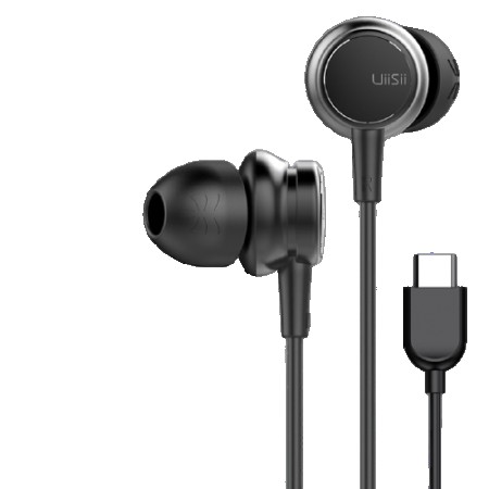 UiiSii HM9 Type-C Wired Noise Cancelling Dynamic Heavy Bass Music Metal In-ear with Mic Earphone