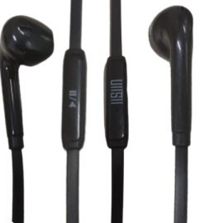 UiiSii U2s Super Heavy Bass In-ear Earphone HiFi Stereo Headset with Microphone 3.5mm Sports Earbuds for Mobile Phones MP3 PC(Black)