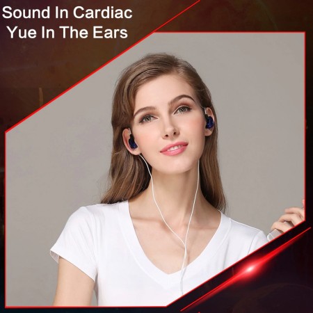 QKZ CK5 Dual Driver Earphone Stereo Bass Sport headset In Ear Earbuds