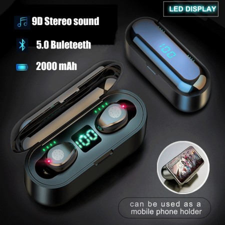 TWS F9 Bluetooth Earphones