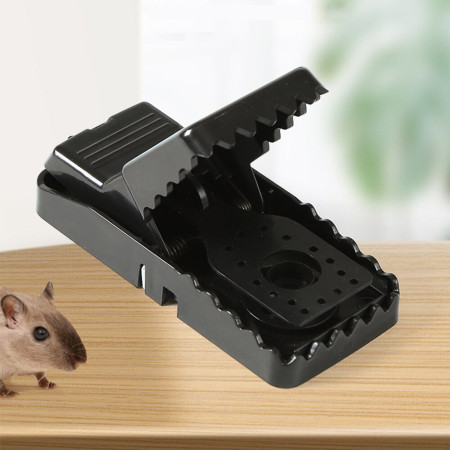 1 pcs Mechanical Mousetrap Reusable Rat Trap Pest Control Mouse Traps Garden Farm Supplies