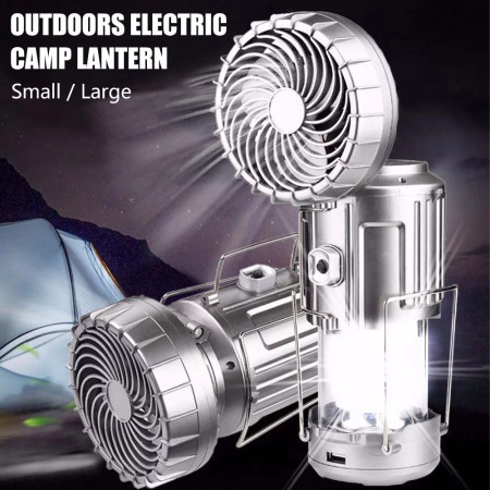 Camping Lights Multifunctional Solar Energy Fan Light Lantern Tent Light Waterproof for Outdoor
